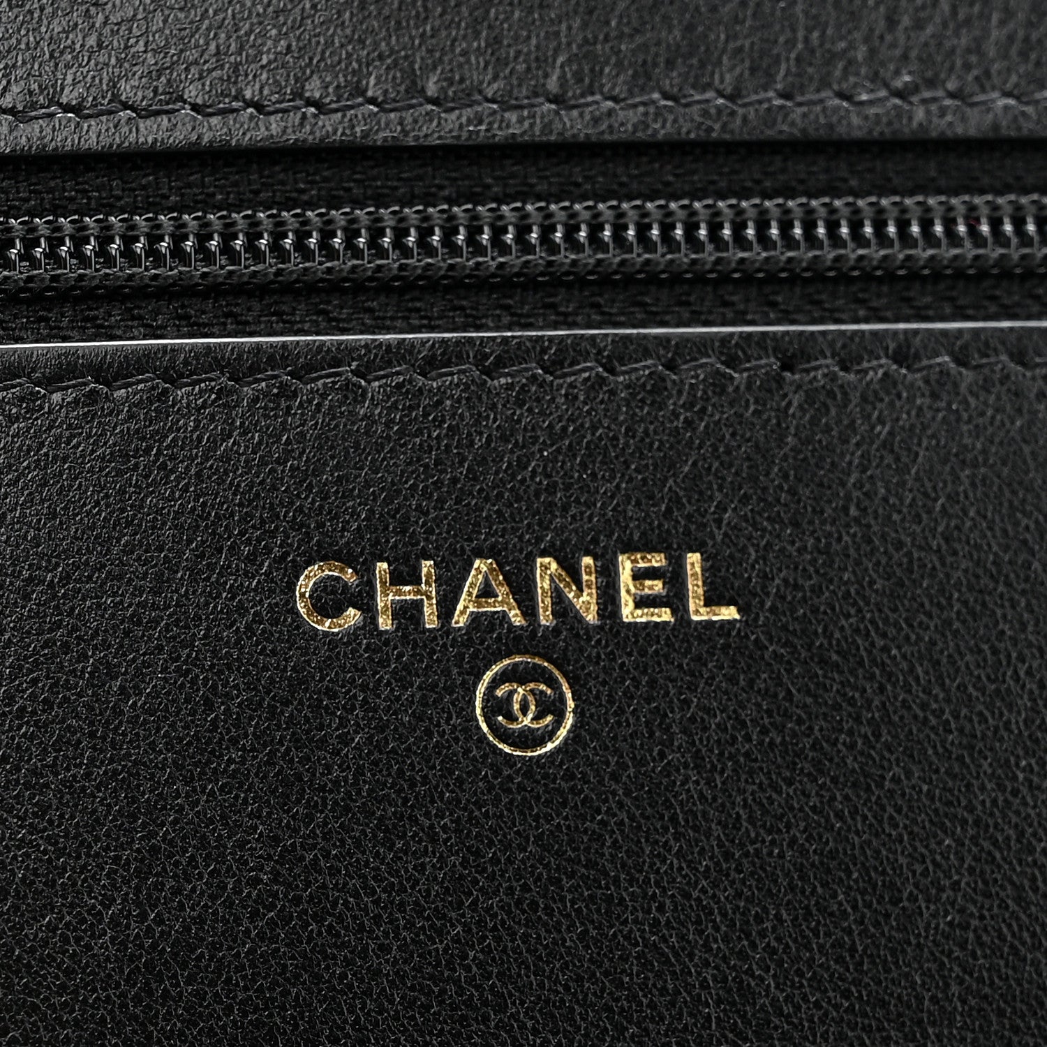 Chanel Lambskin Quilted Chanel 19 Wallet On Chain WOC Black