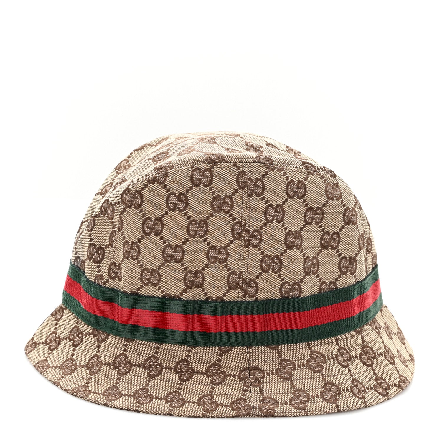 Gucci Monogram Web Bucket Hat M Brown