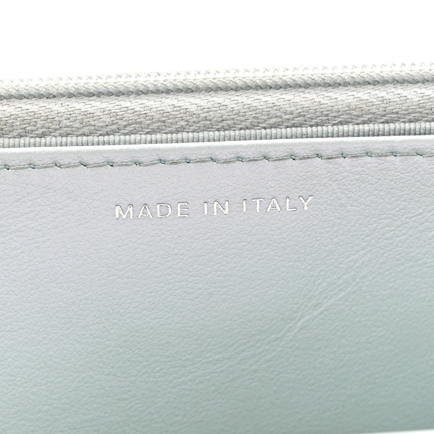 Chanel Iridescent Calfskin Quilted Wallet On Chain WOC Light Blue