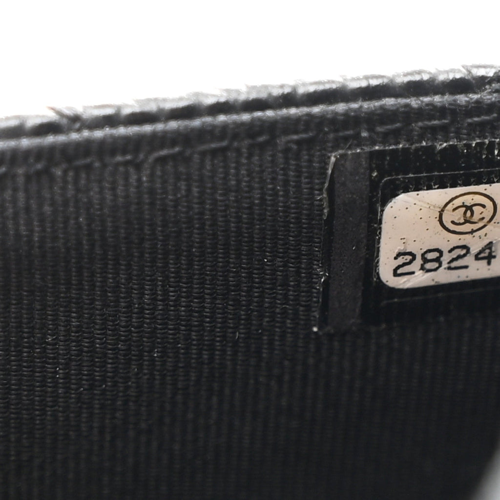 Chanel Caviar Quilted Wallet on Chain WOC Black