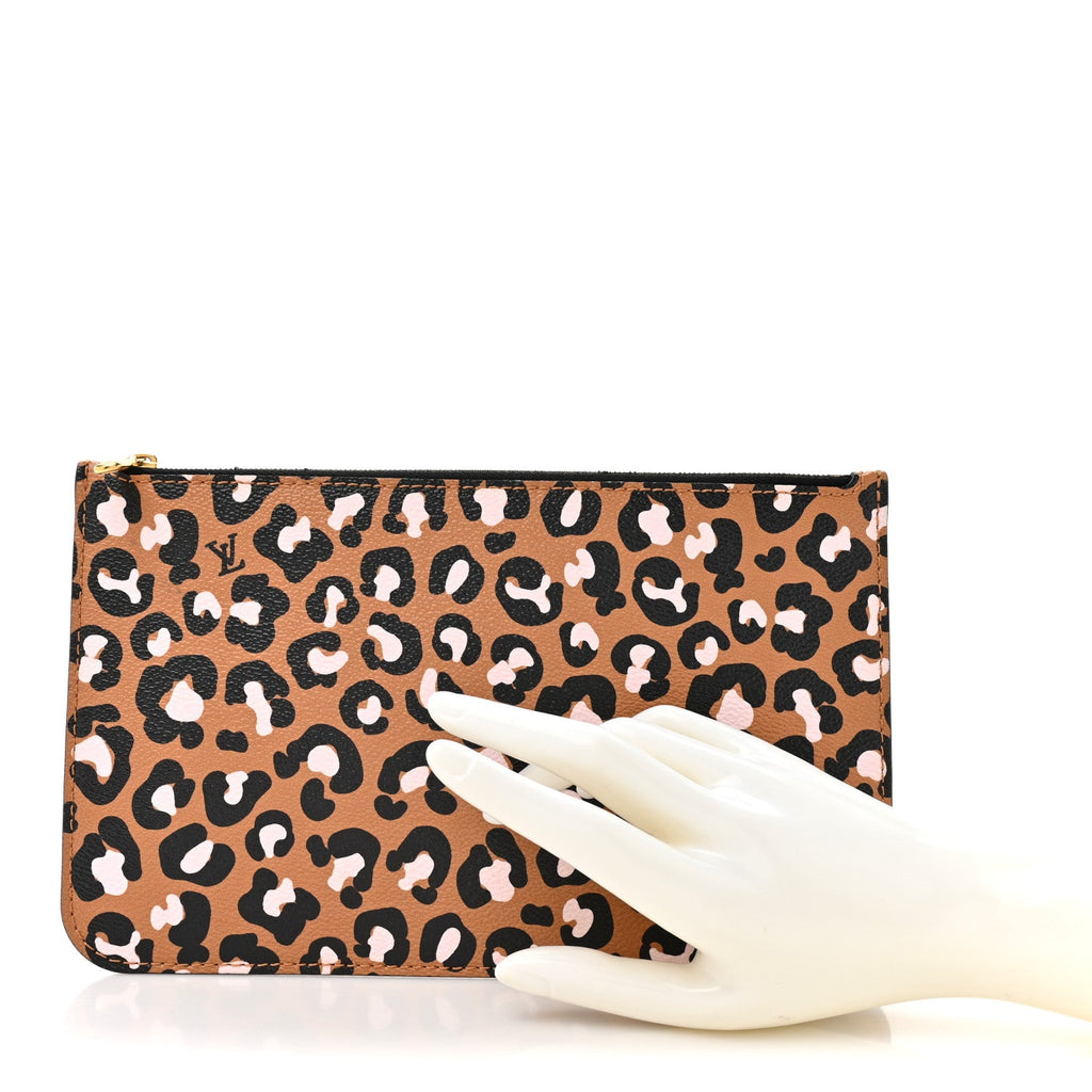Louis Vuitton Empreinte Monogram Giant Wild At Heart Neverfull MM Pochette Brown