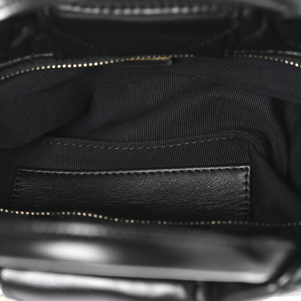 Chanel Lambskin Quilted Mini Bow Bag Black