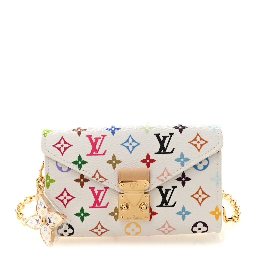 Louis Vuitton LV X TM Monogram Multicolor Pouch Metis Belt White