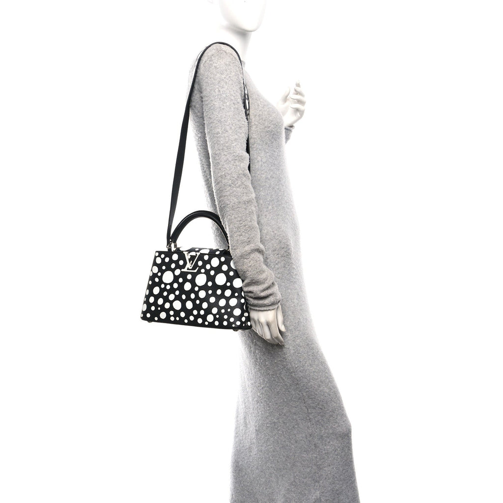 Louis Vuitton LV X YK Taurillon Capucines BB Black White