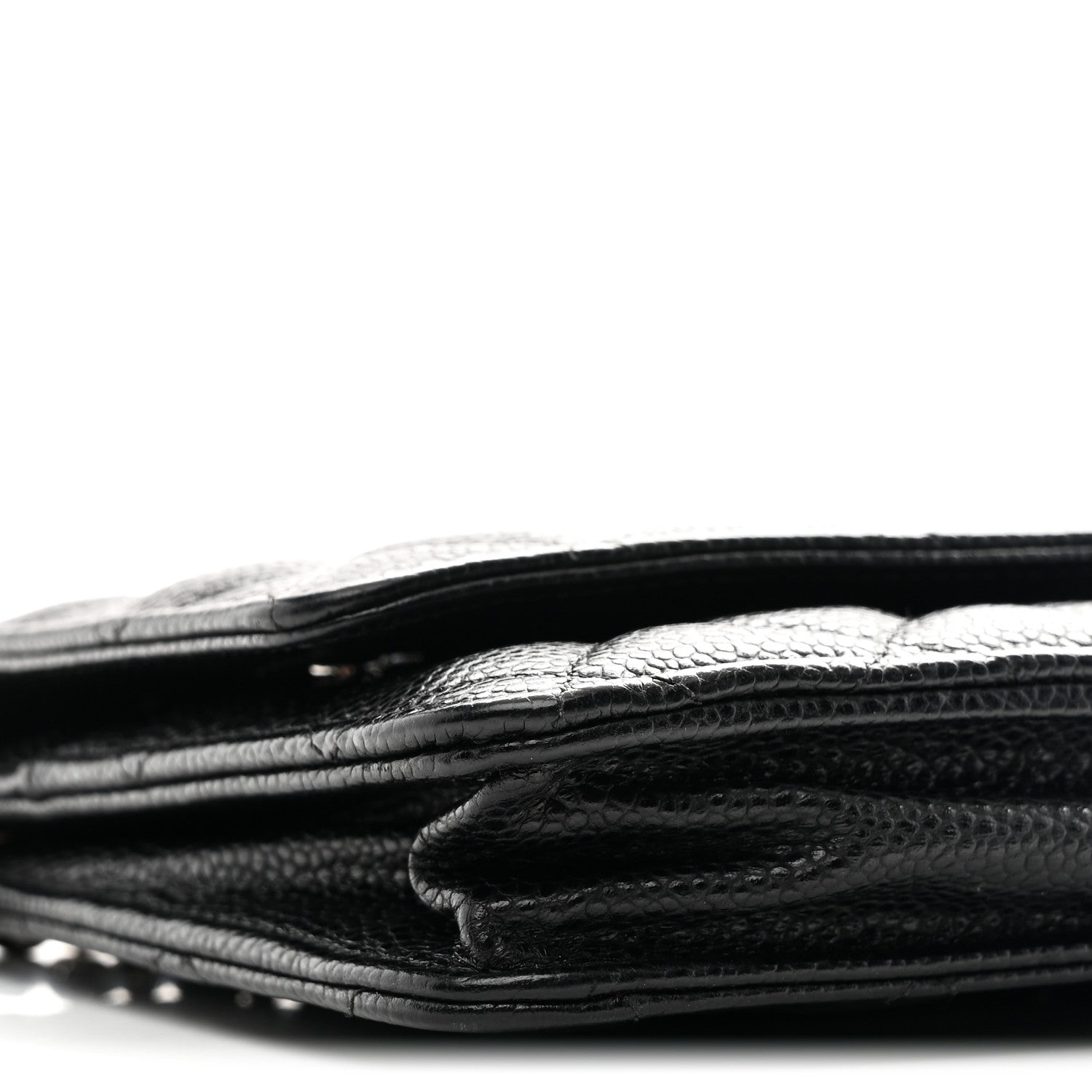 Chanel Caviar Quilted Wallet on Chain WOC Black