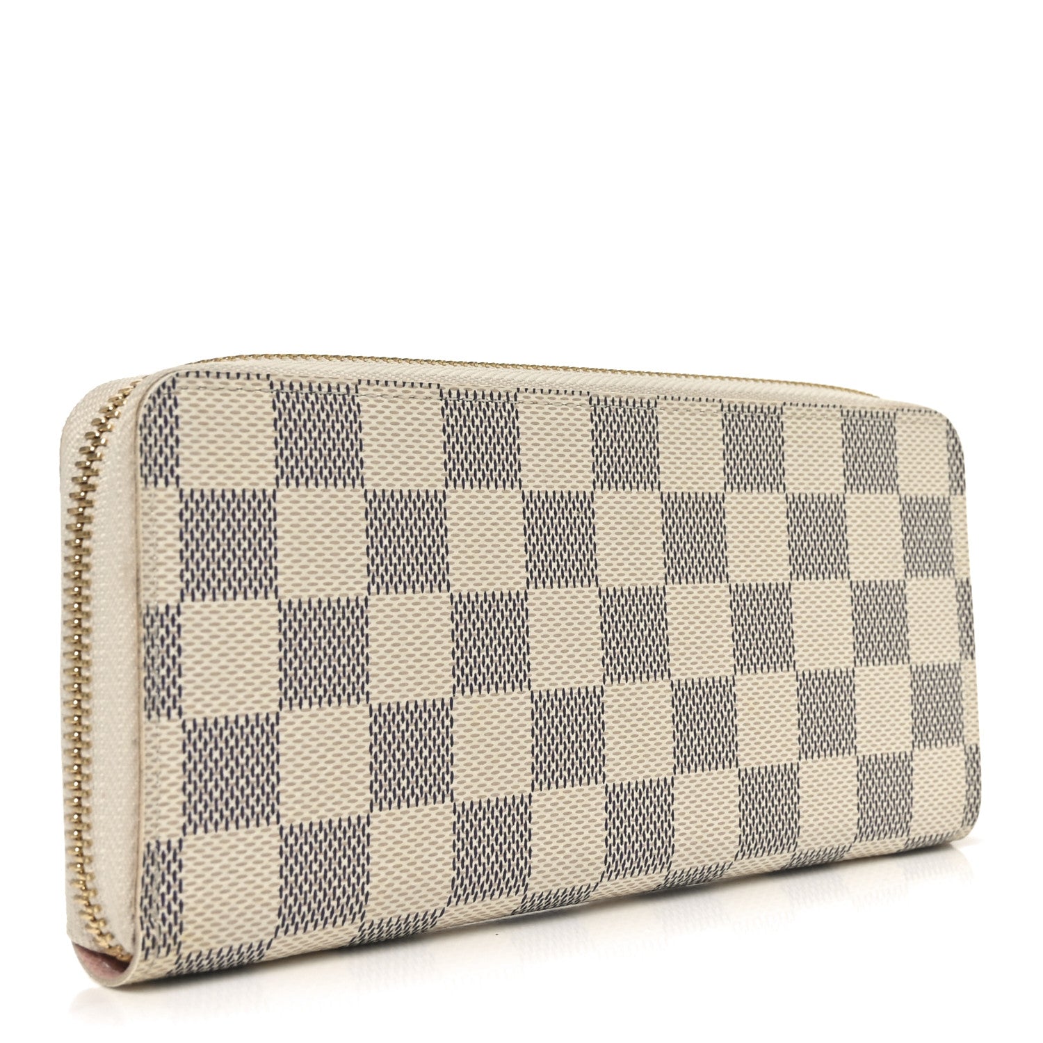 Louis Vuitton Damier Azur Clemence Wallet Rose Ballerine