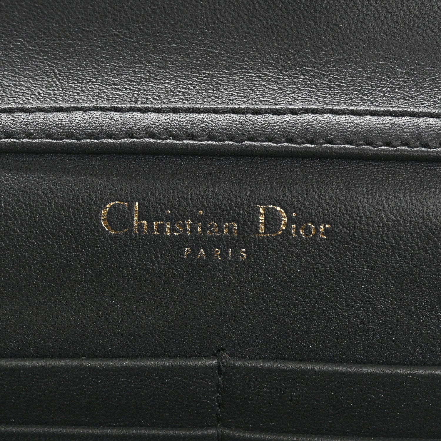 Christian Dior Snakeskin Diorama Wallet on Chain Pouch Silver