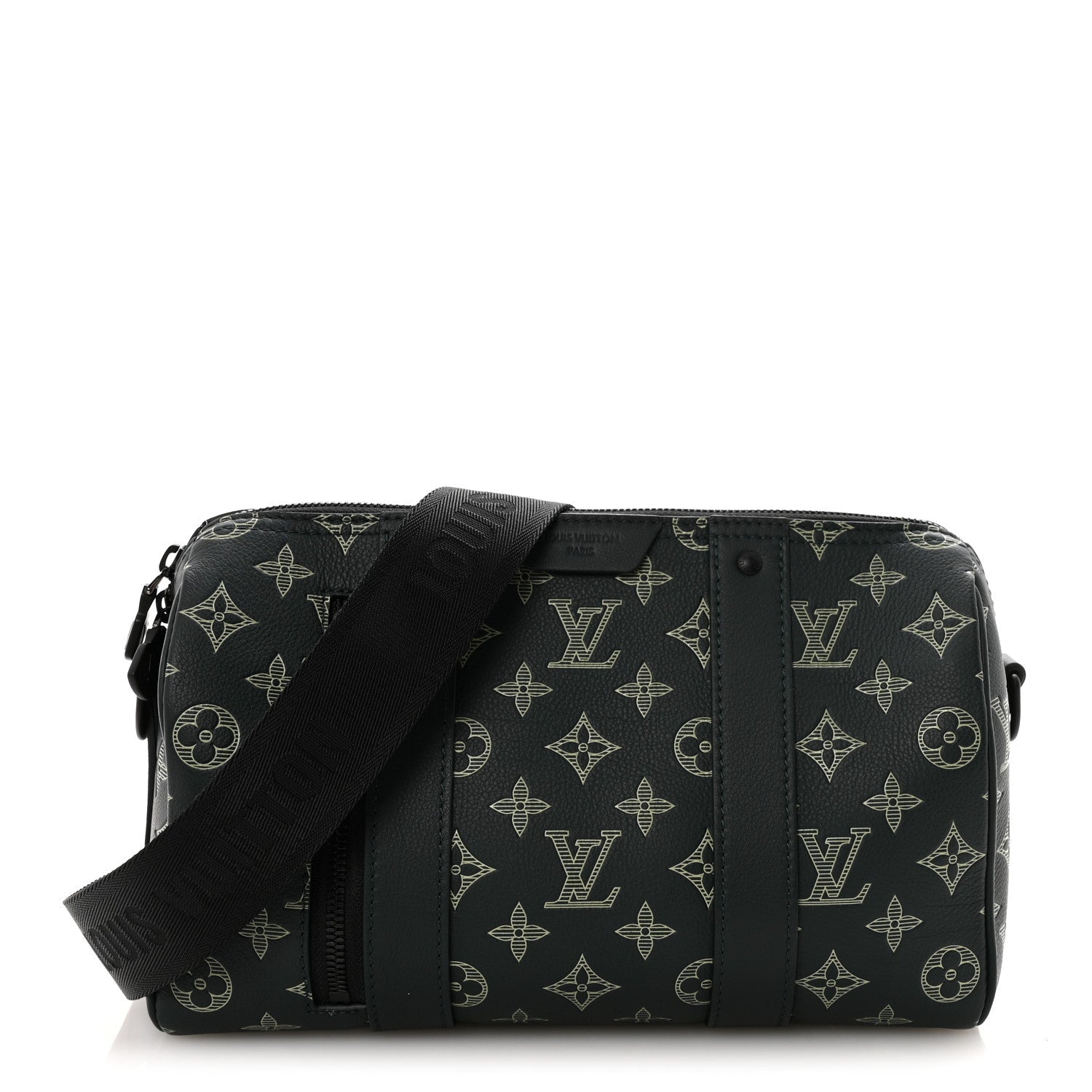 Louis Vuitton Monogram Shadow City Keepall Forest Green