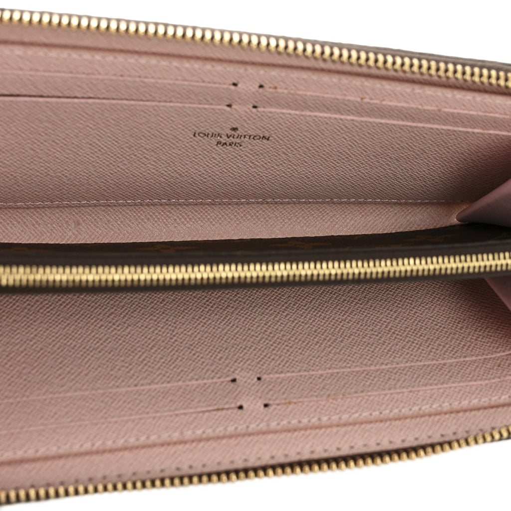 Louis Vuitton Monogram Clemence Wallet Rose Ballerine