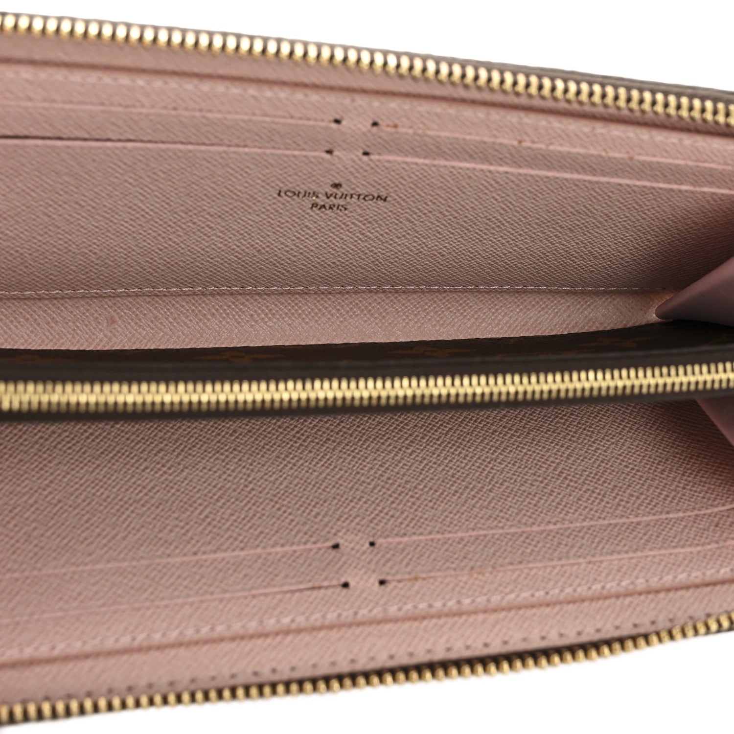 Louis Vuitton Monogram Clemence Wallet Rose Ballerine