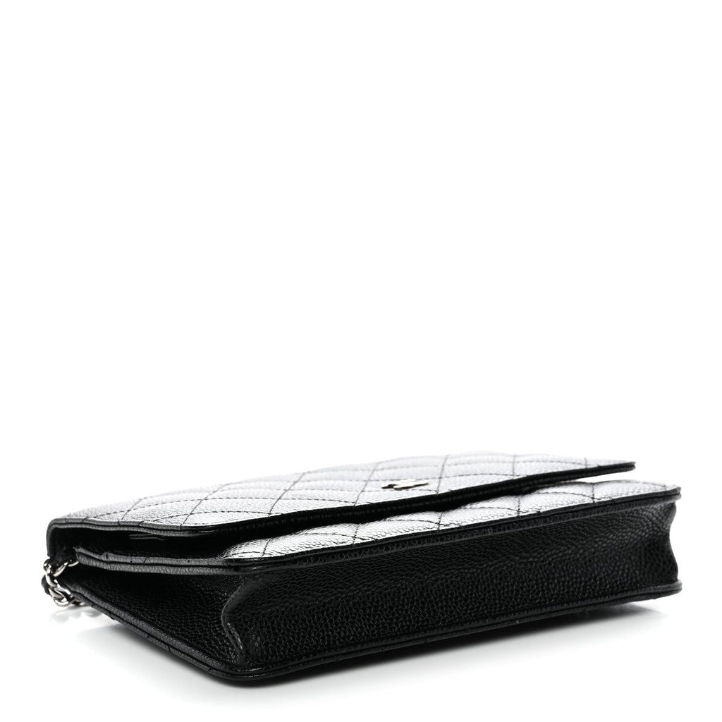 Chanel Caviar Quilted Wallet on Chain WOC Black