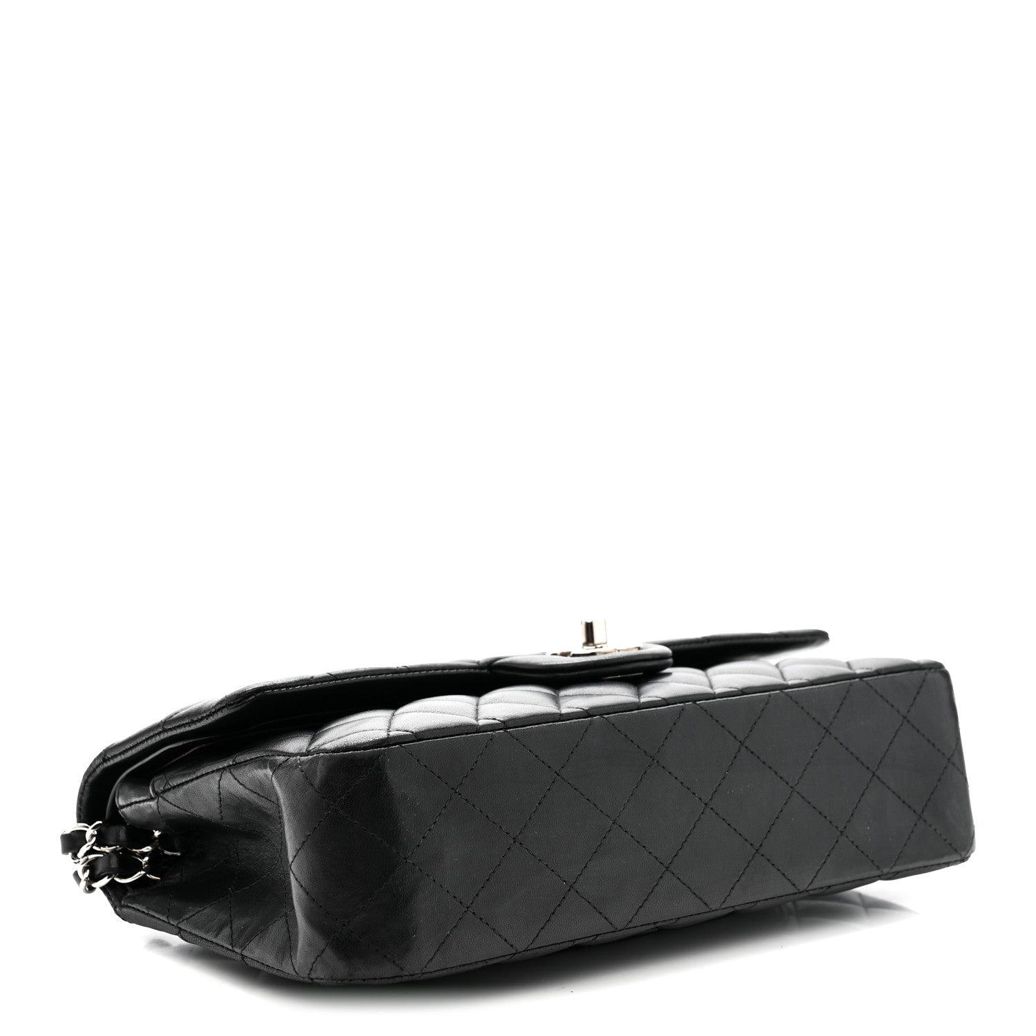 Chanel Lambskin Quilted Medium Double Flap Black