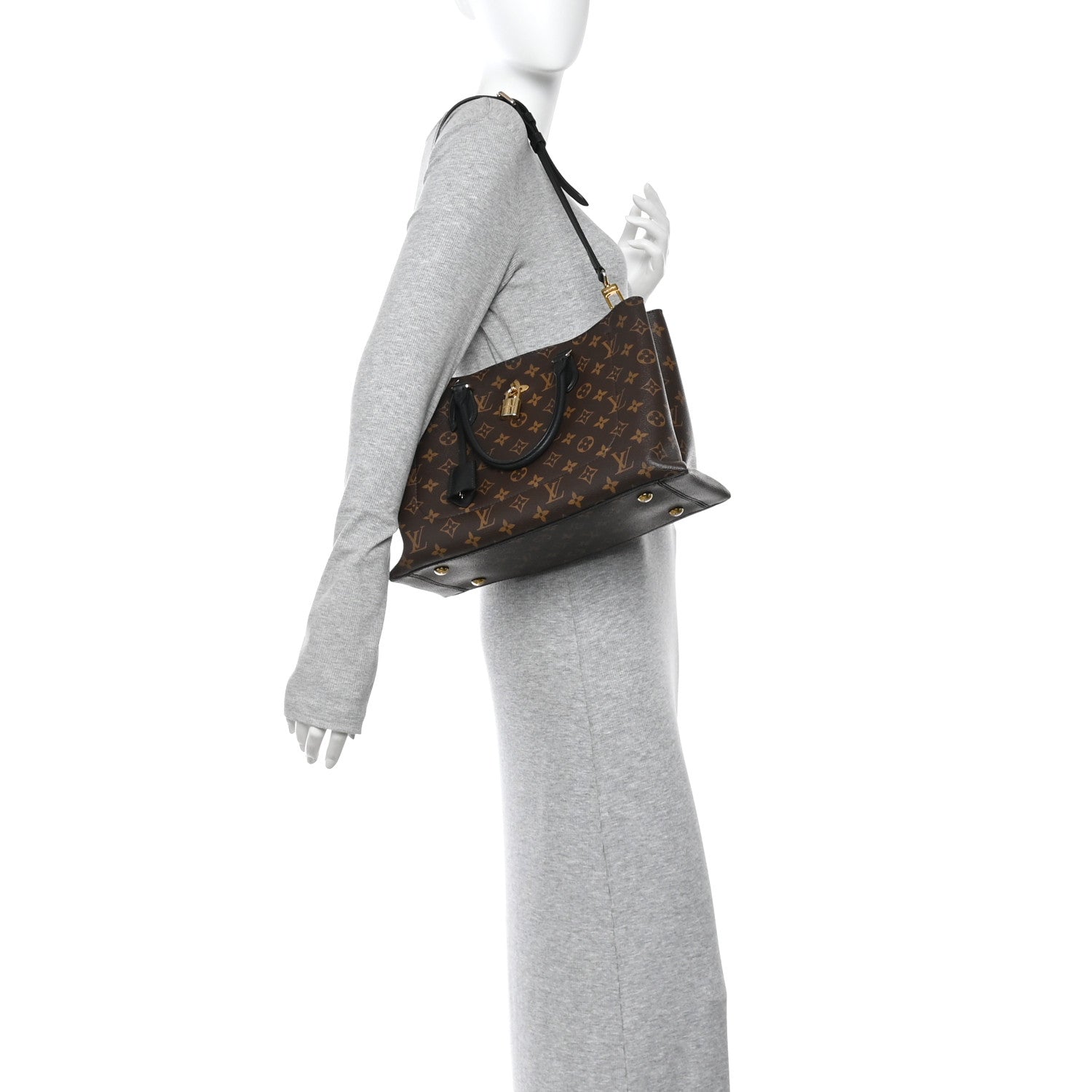 Louis Vuitton Monogram Flower Tote Black