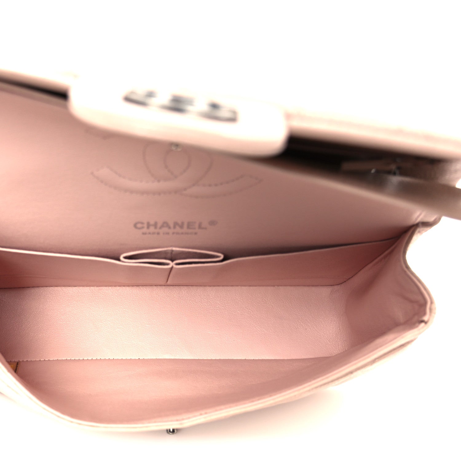 Chanel Caviar Quilted Medium Double Flap Light Pink
