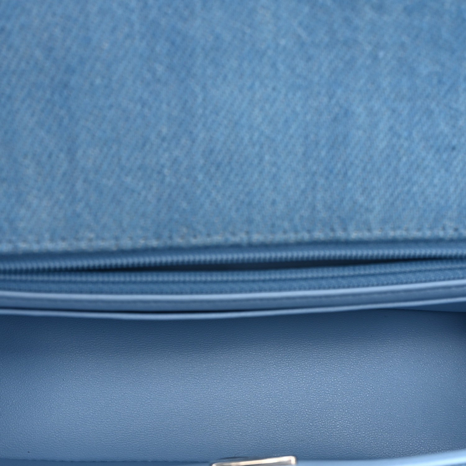 Chanel Denim Quilted Mini Rectangular Flap Blue