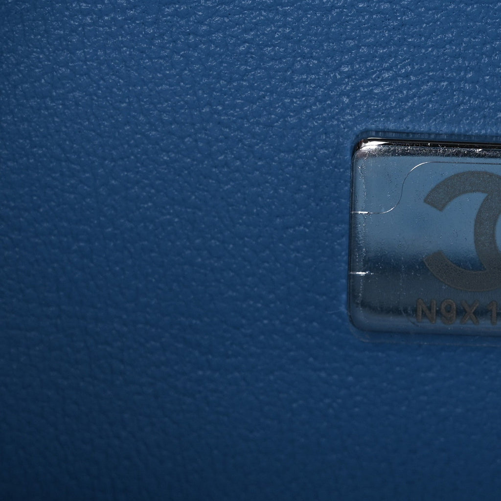 Chanel Denim Quilted Sweetheart Mini Flap Blue