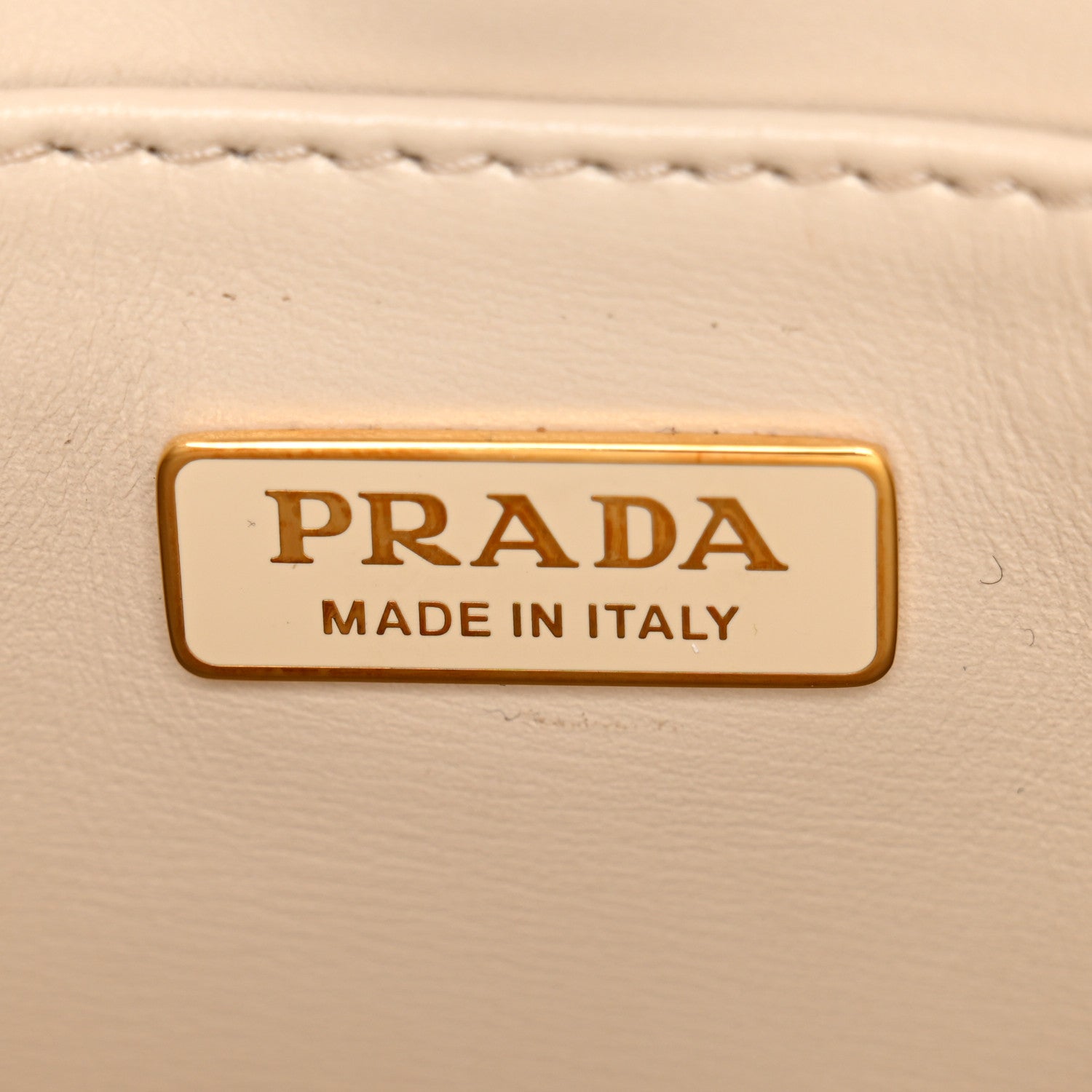 Prada Spazzolato Cleo Shoulder Bag Avorio
