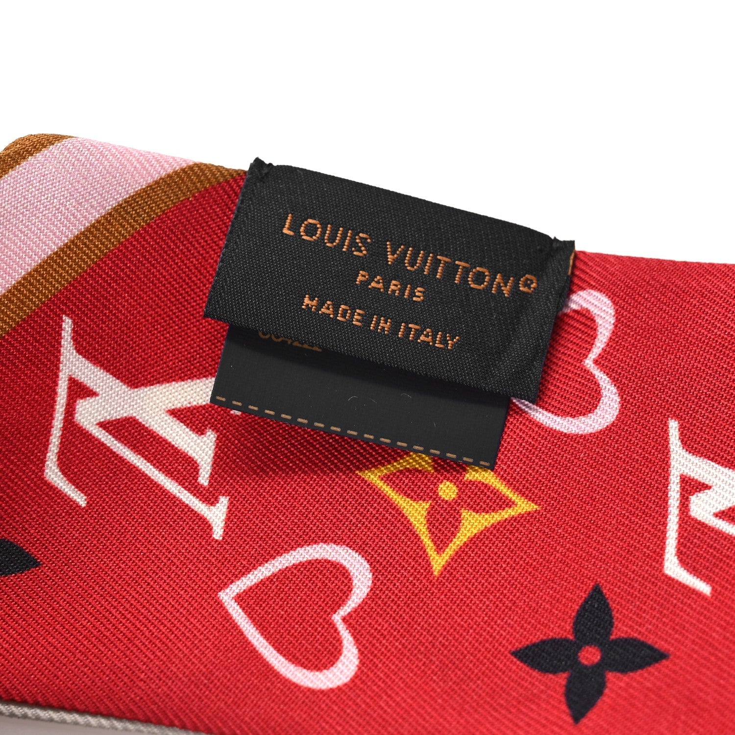 Louis Vuitton Silk My True LV BB Bandeau Red