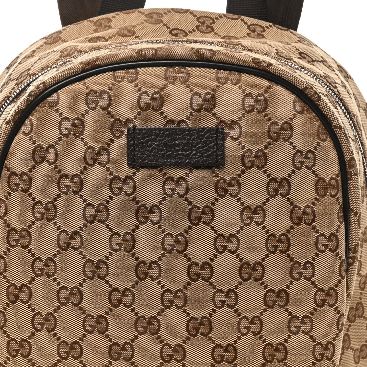 Gucci Monogram Travel Backpack Dark Brown
