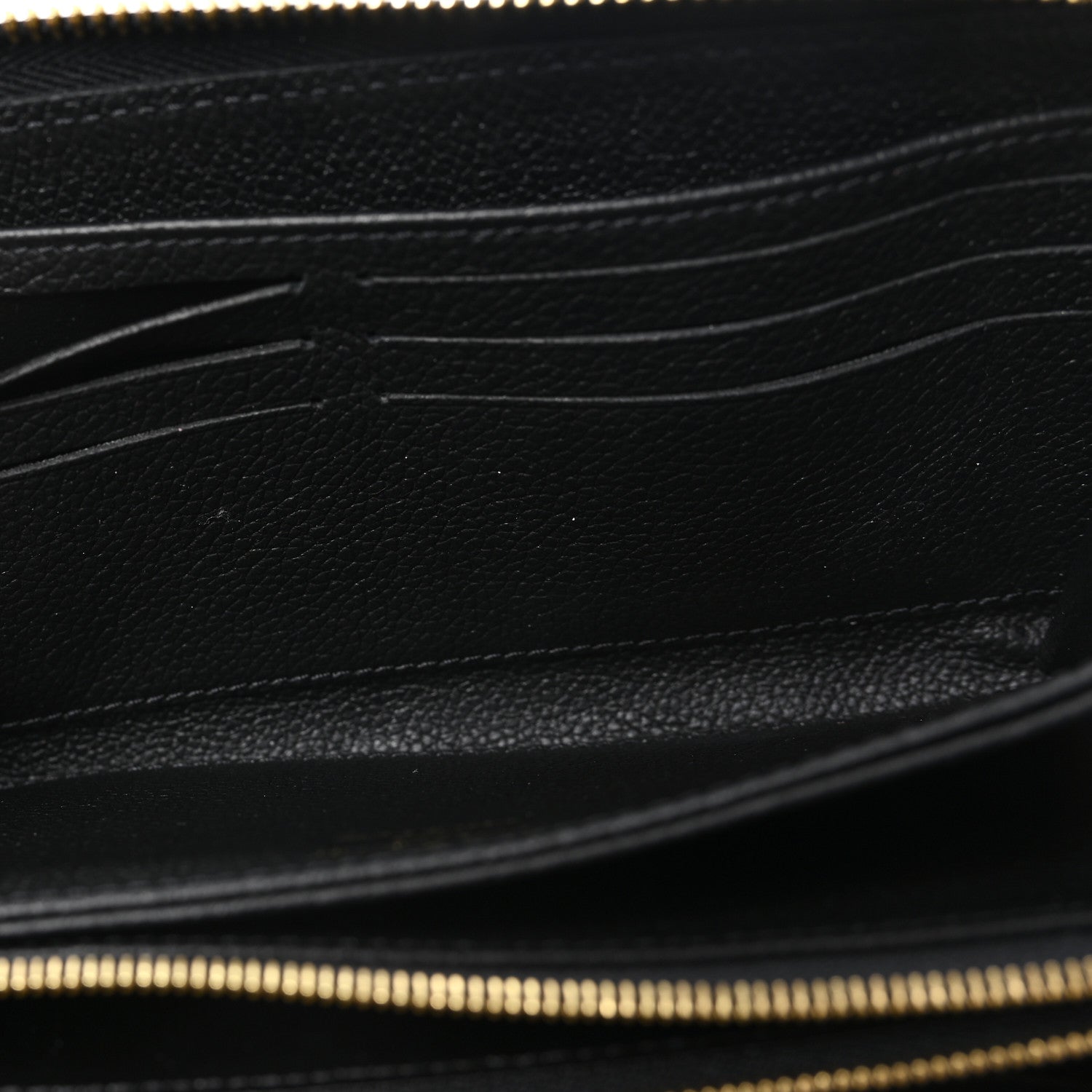 Louis Vuitton Empreinte Monogram Giant Zippy Wallet Black Beige