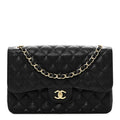 Chanel Caviar Quilted Jumbo Double Flap Black