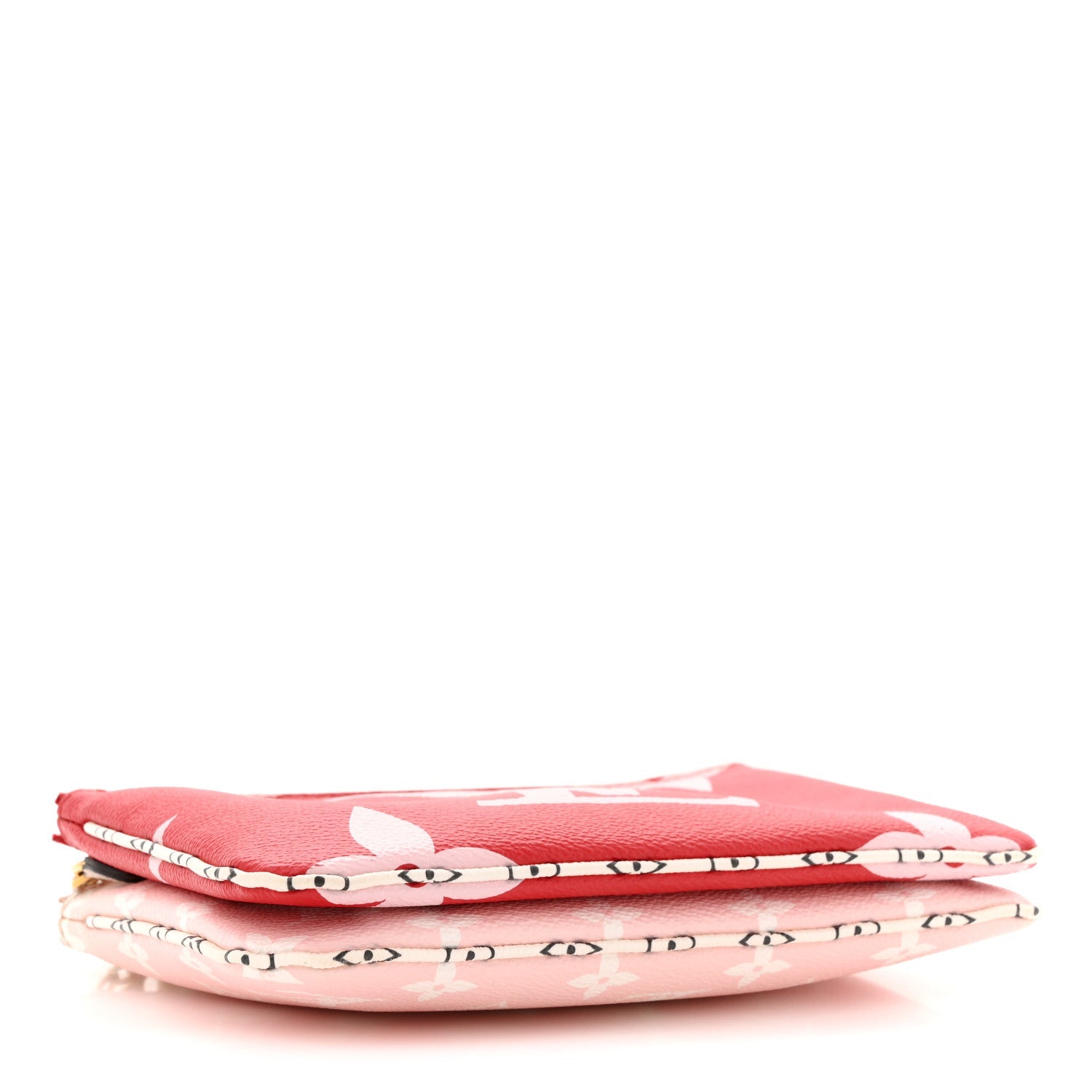 Louis Vuitton Monogram Giant Double Zip Pochette Rouge