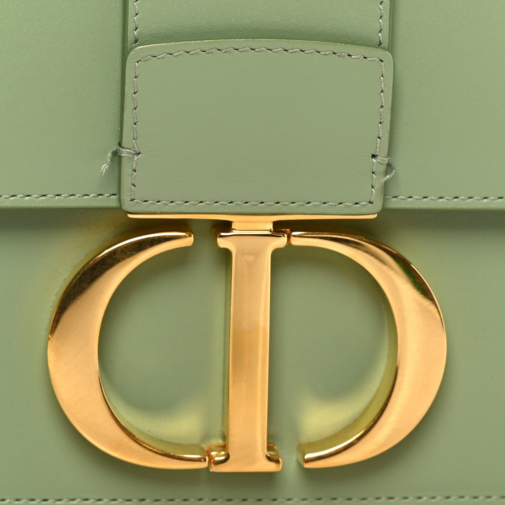 Christian Dior Smooth Calfskin 30 Montaigne Flap Bag Mint Green