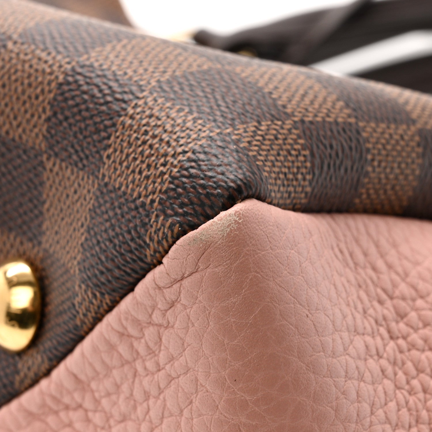 Louis Vuitton Damier Ebene Cuir Taurillon Brittany Magnolia