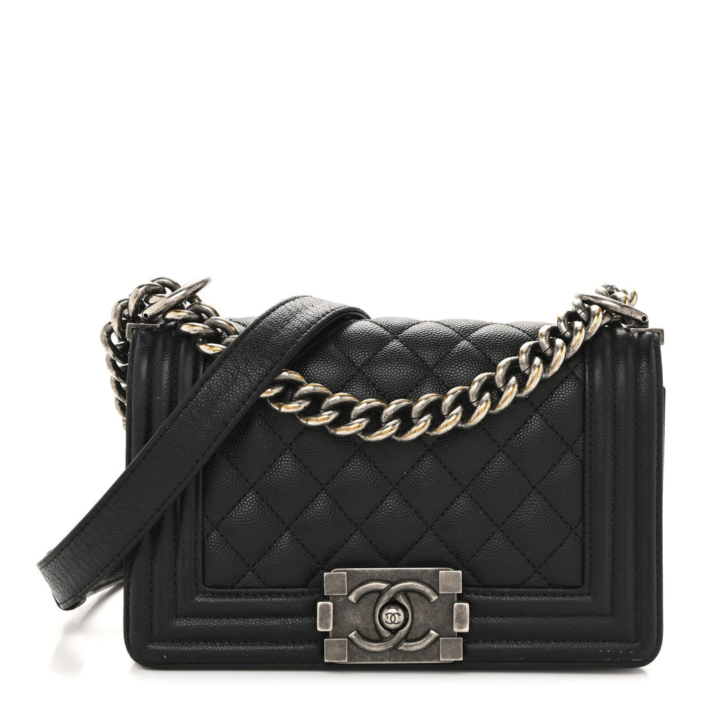 Chanel Caviar Quilted Small Boy Flap Black