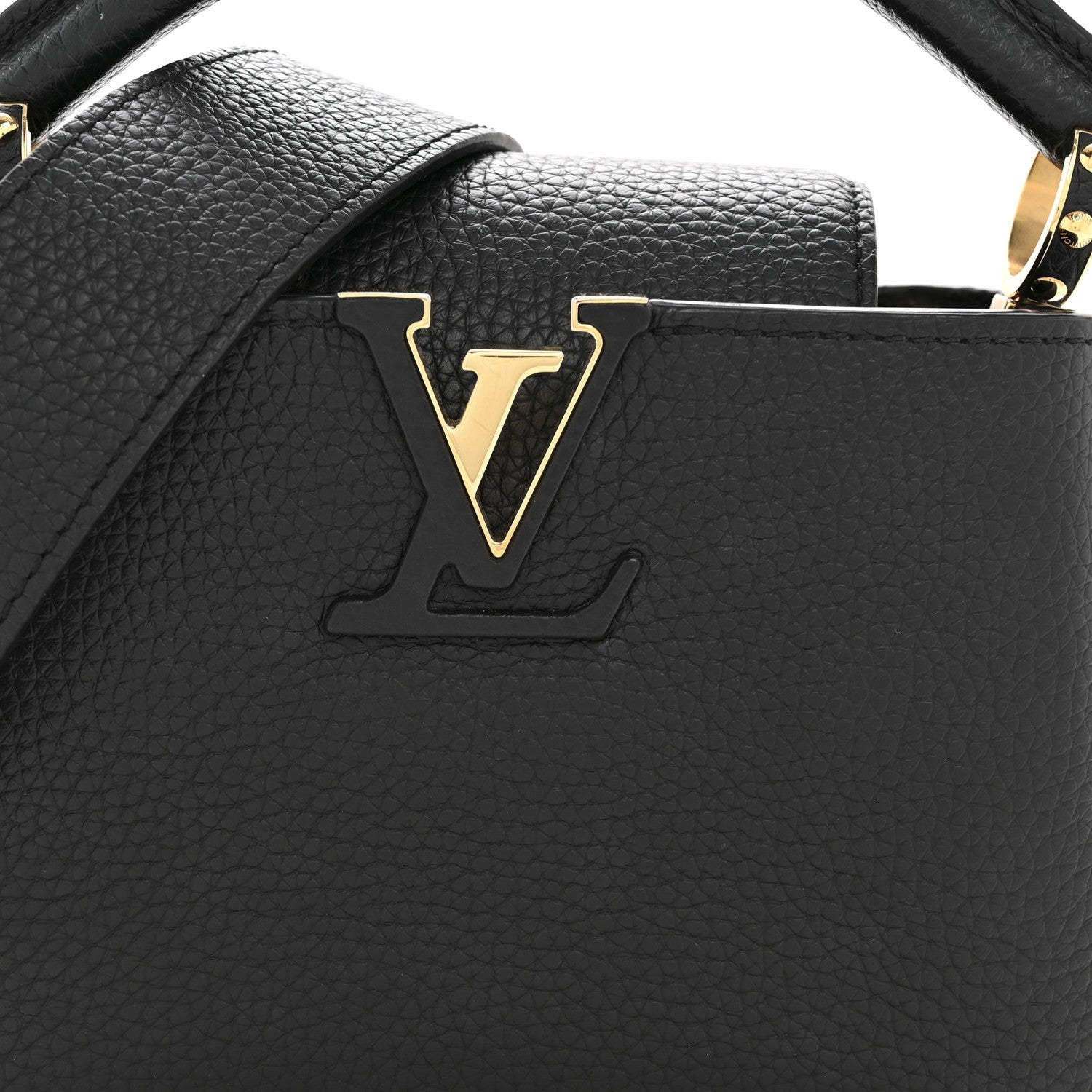 Louis Vuitton Taurillon Mini Capucines Black