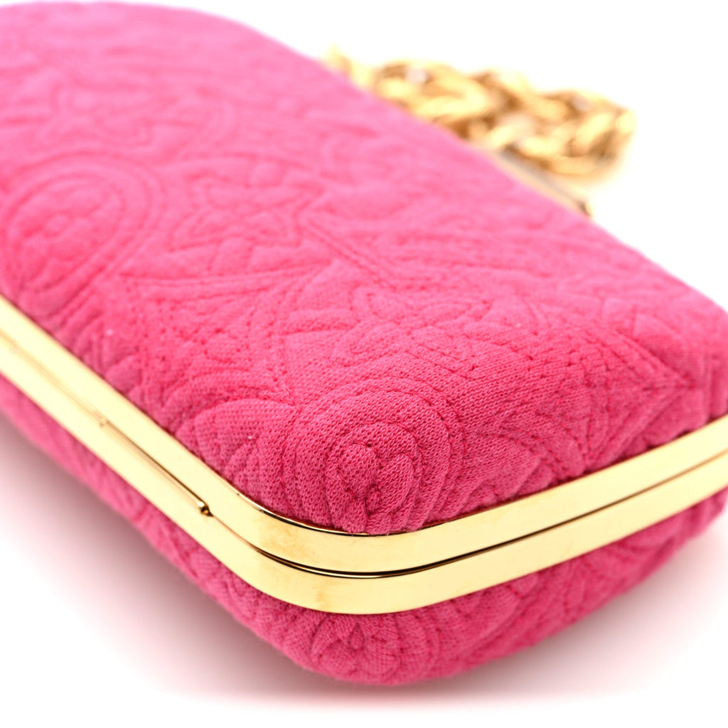 Louis Vuitton Jersey Monogram Motard Minaudiere Clutch Pink