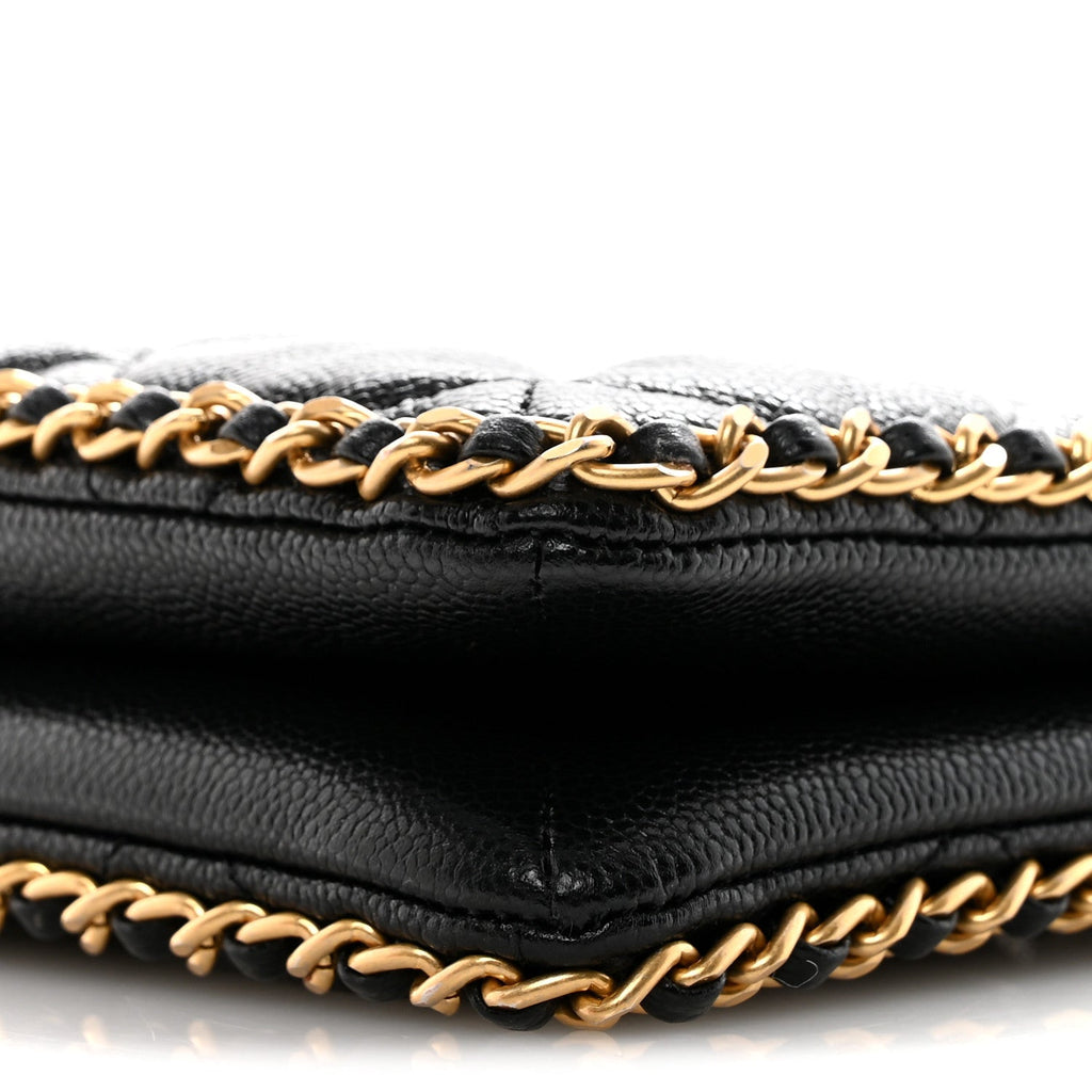 Chanel Caviar Quilted Mini Never Ending Chain Tote Black