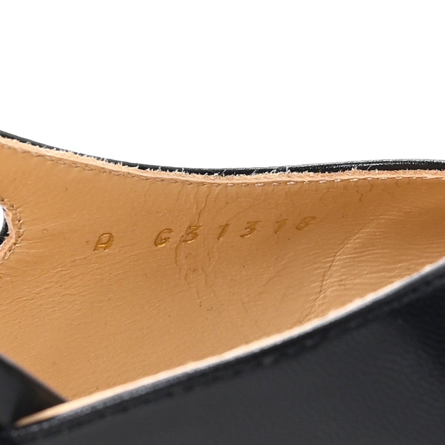 Goatskin Grosgrain Cap Toe CC Slingback Pumps 36 Black