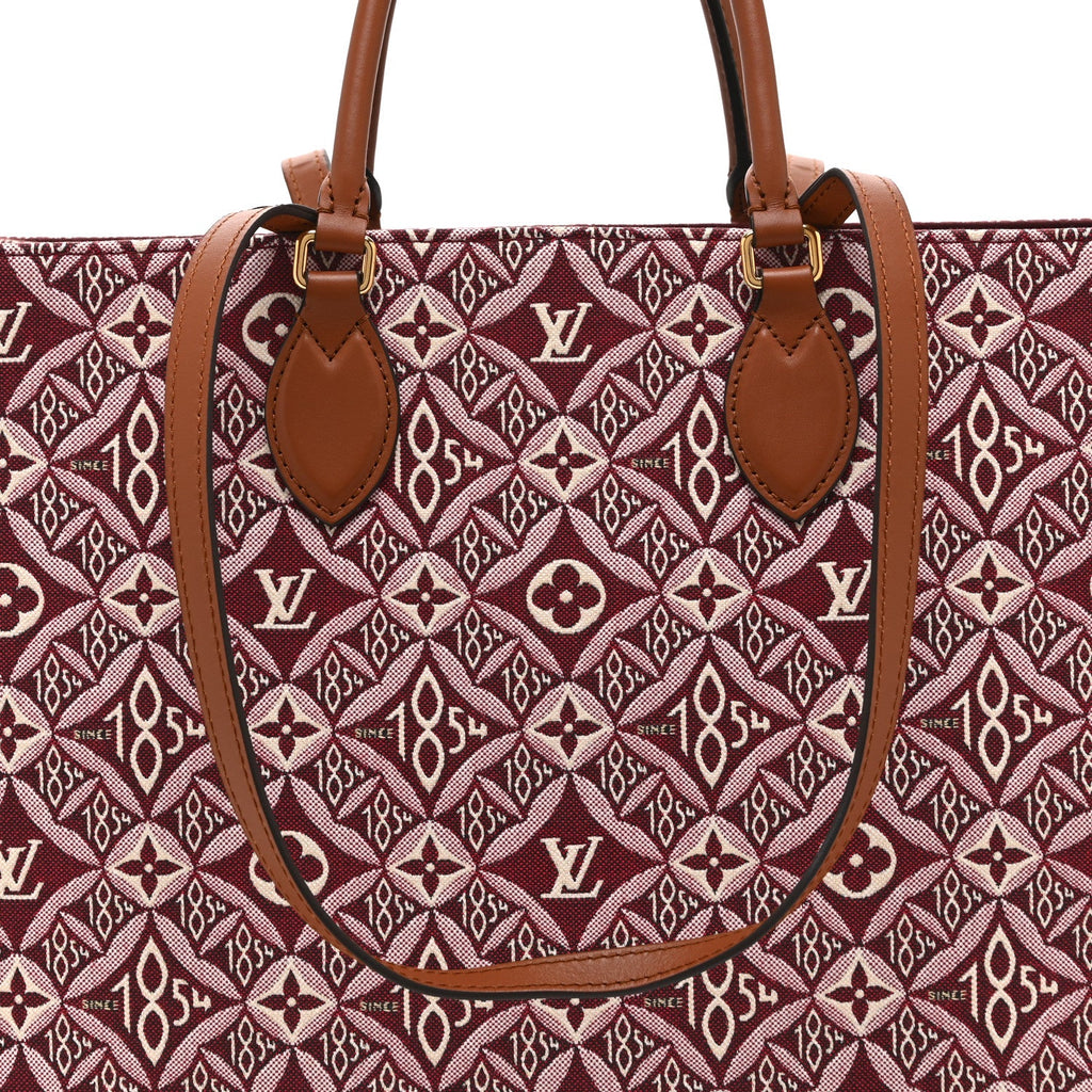 Louis Vuitton Jacquard Since 1854 Onthego GM Bourdeaux