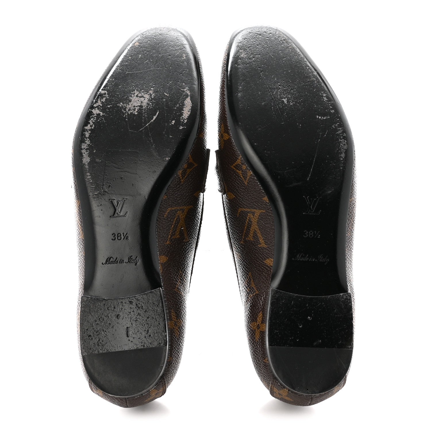 Louis Vuitton Monogram Upper Case Flat Loafer 38.5