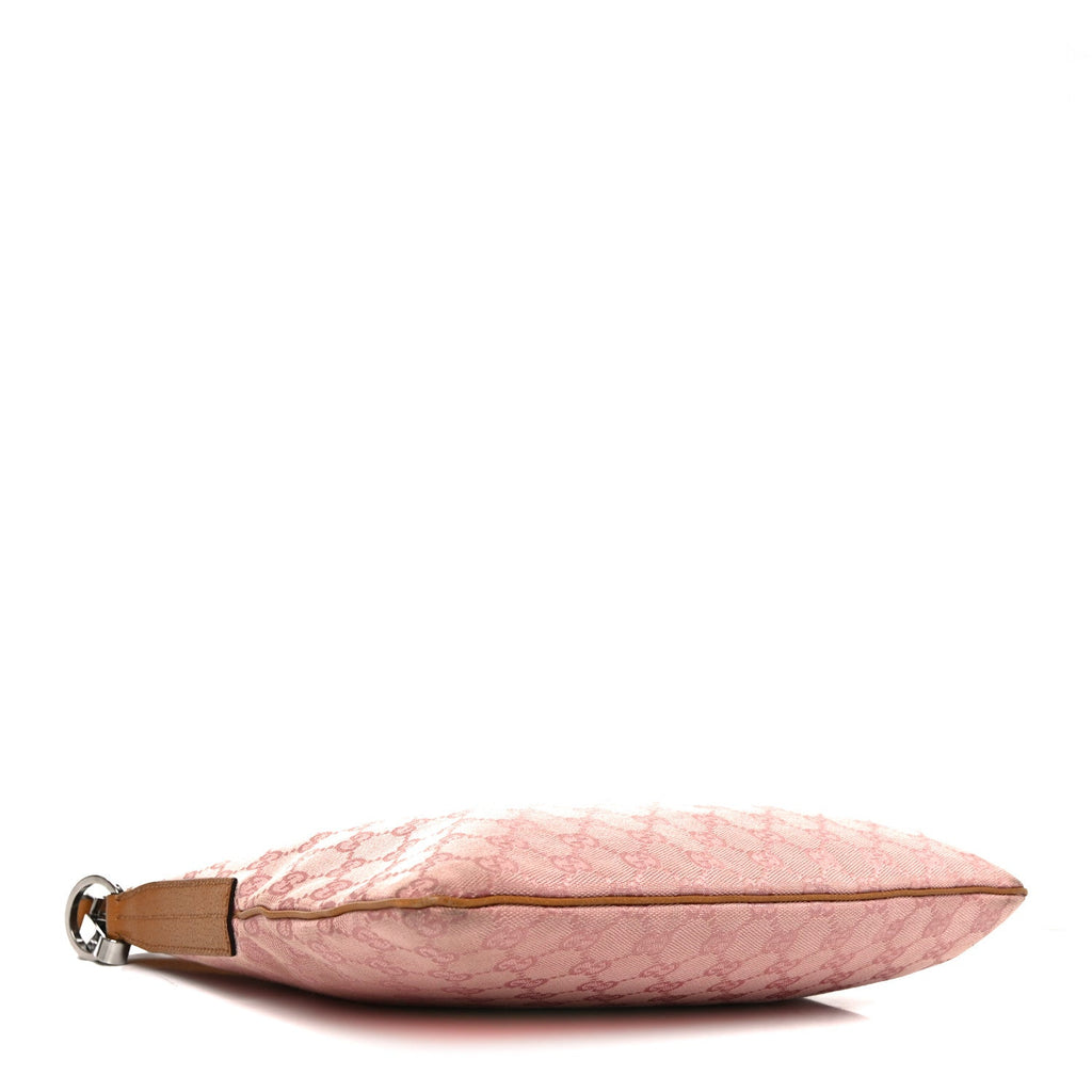 Gucci Monogram Flat Messenger Bag Pink