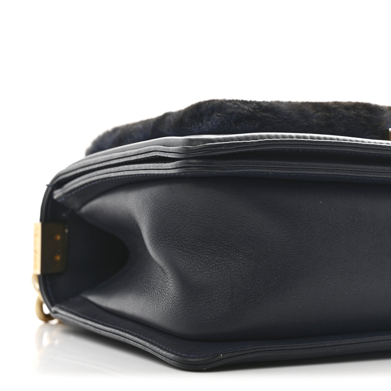 Chanel Orylag Medium Boy Top Handle Flap Navy