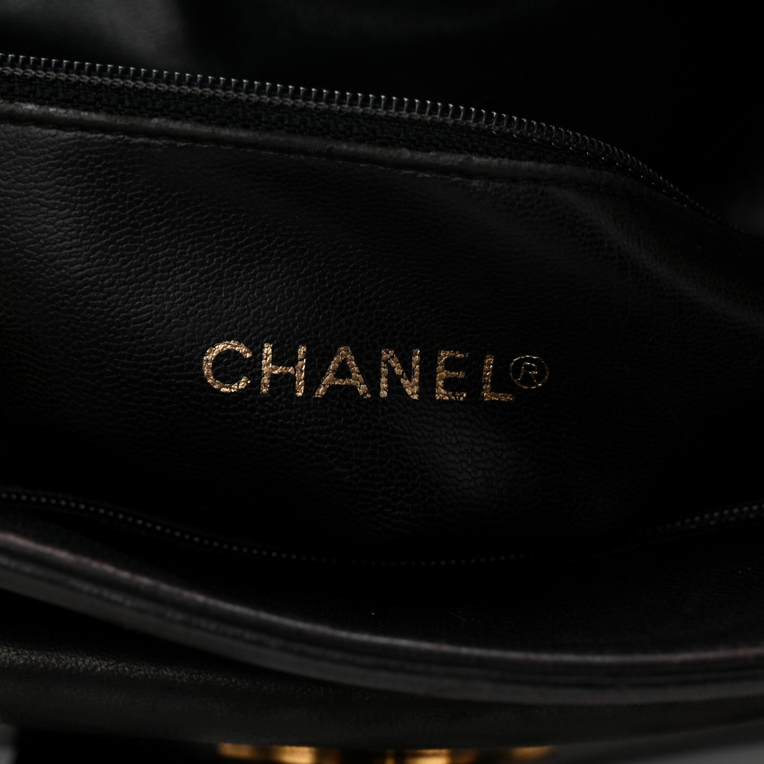 Chanel Lambskin CC Flap Shopping Tote Black