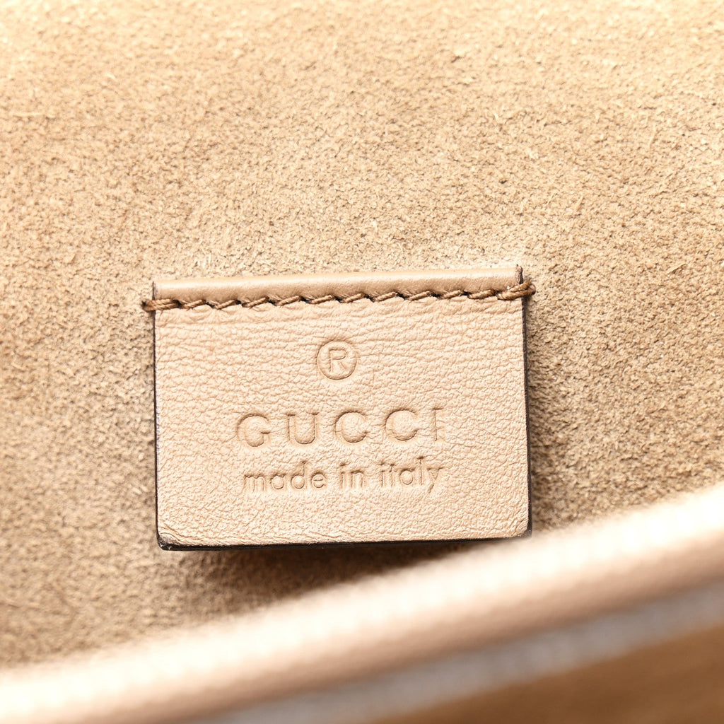 Gucci GG Supreme Monogram Medium Dionysus Shoulder Bag Taupe