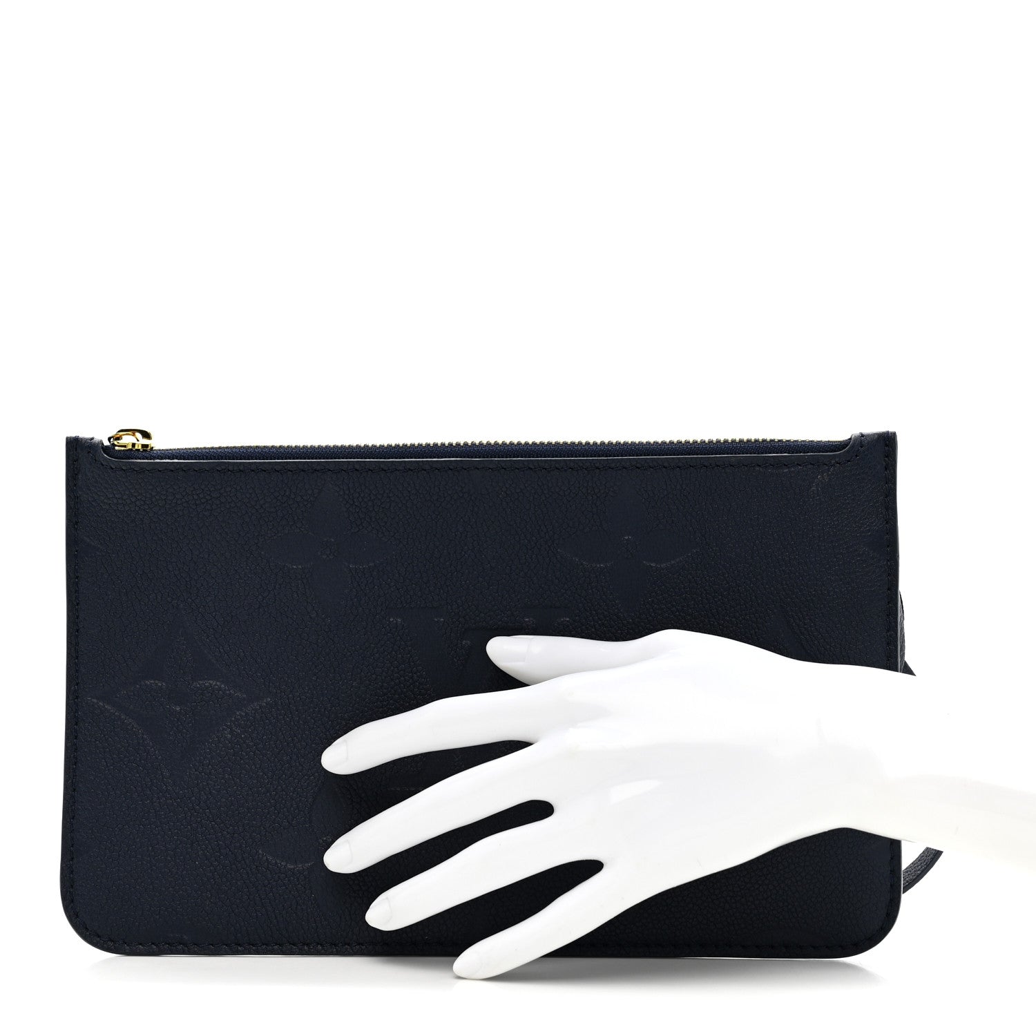 Louis Vuitton Empreinte Monogram Giant Neverfull MM Pochette Navy