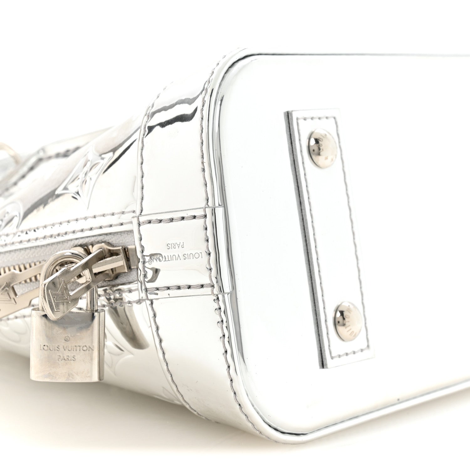 Louis Vuitton Monogram Miroir Alma BB Silver