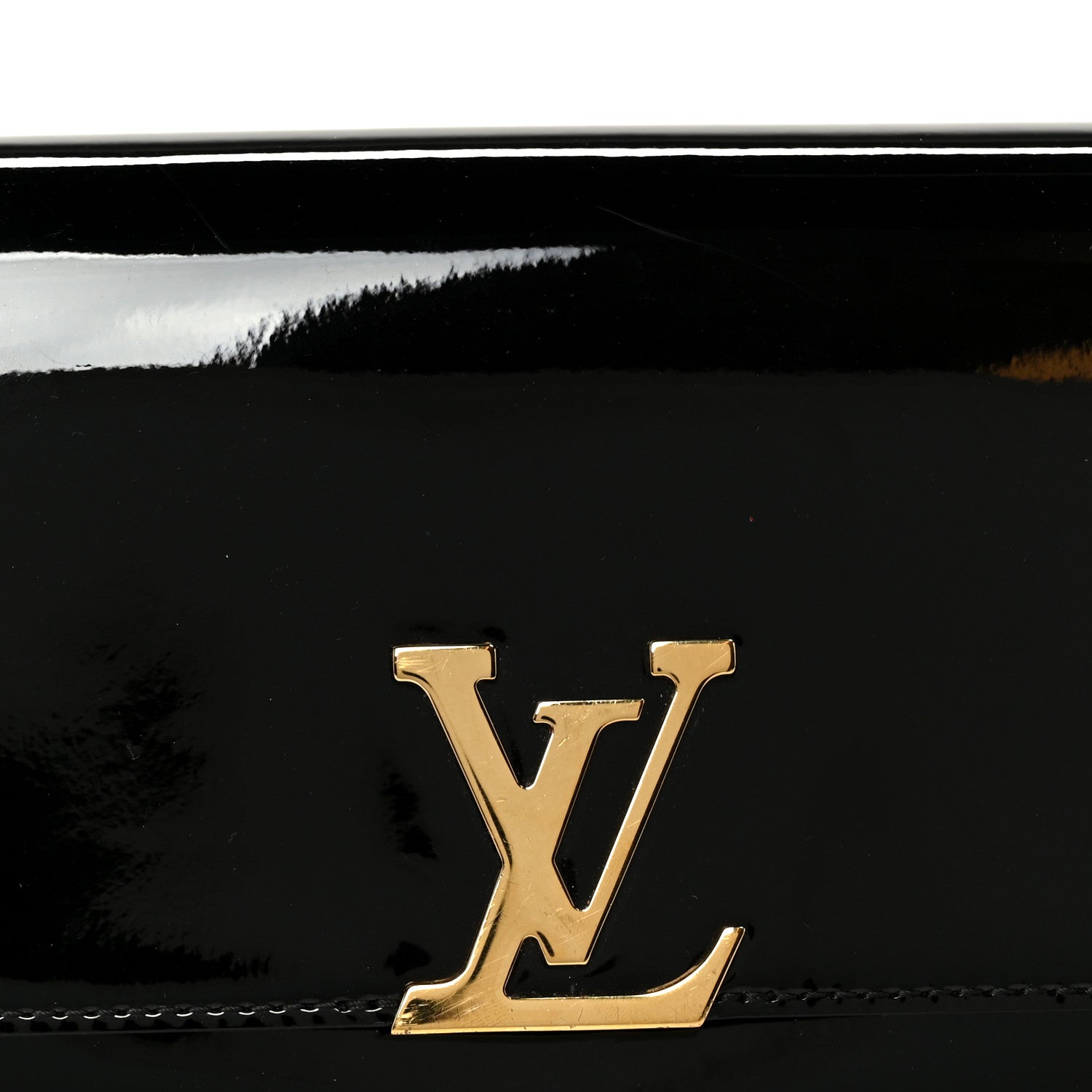 Louis Vuitton Patent Louise EW Clutch Black