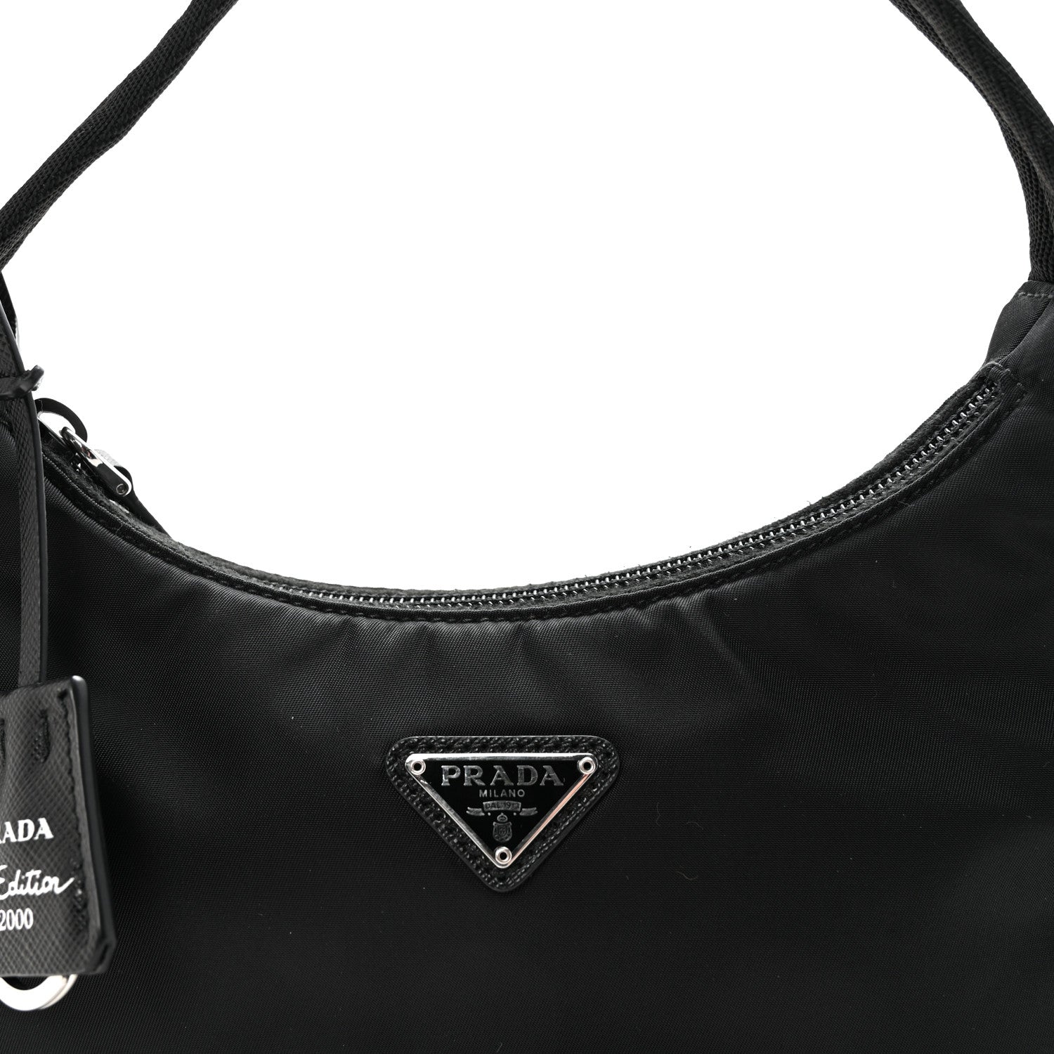 Prada Tessuto Nylon Mini Re-Edition 2000 Bag Black