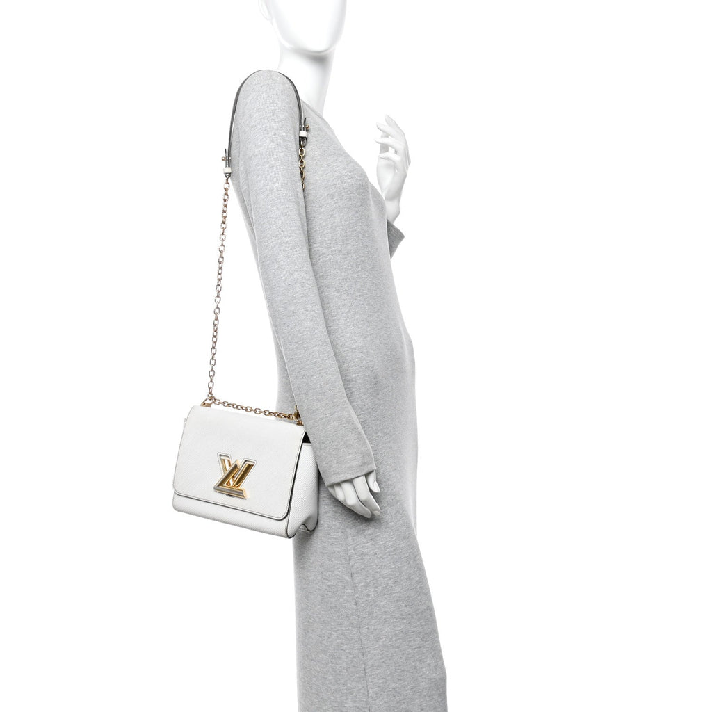 Louis Vuitton Epi Twist Shoulder Bag MM White