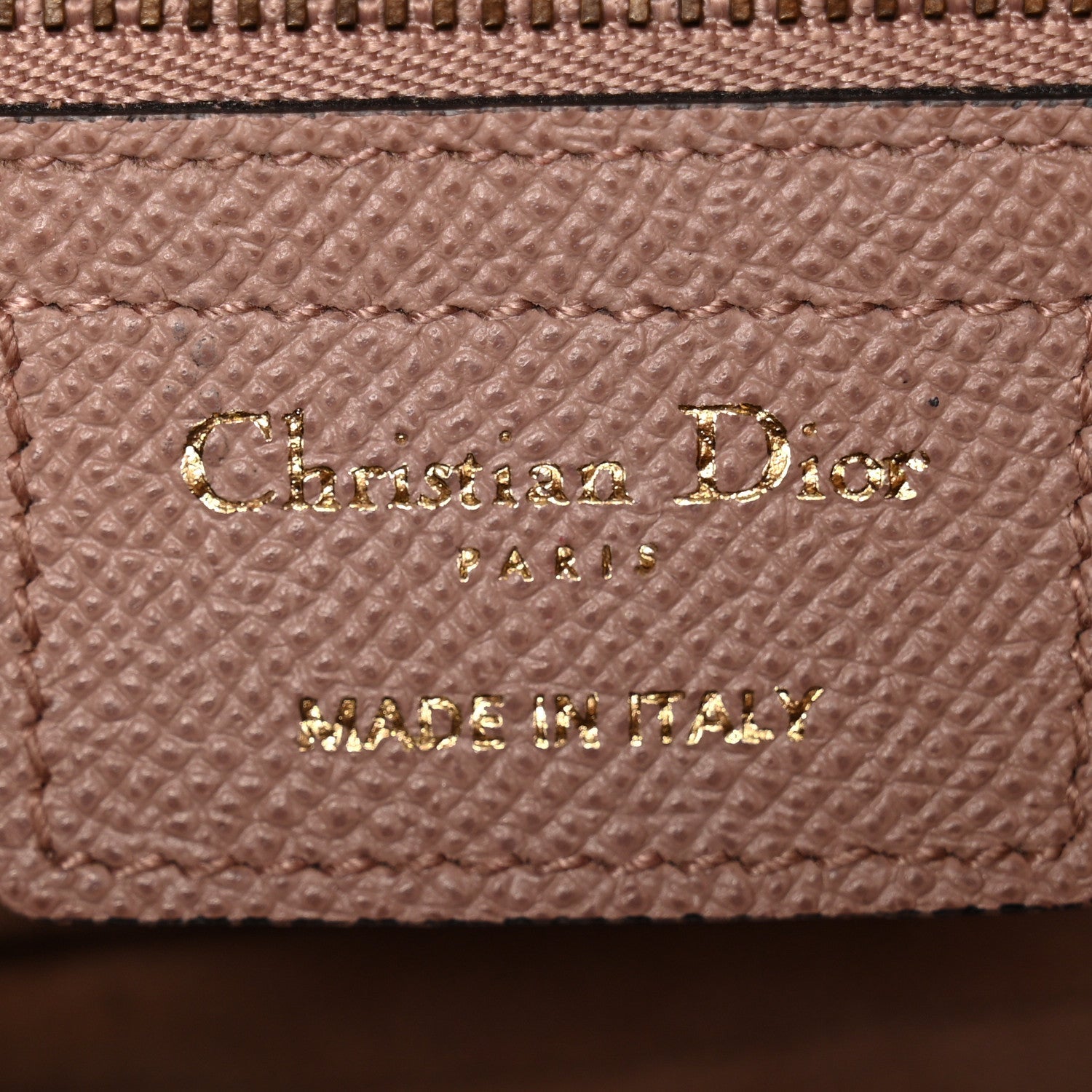 Christian Dior Grained Calfskin Saddle Bag Fard