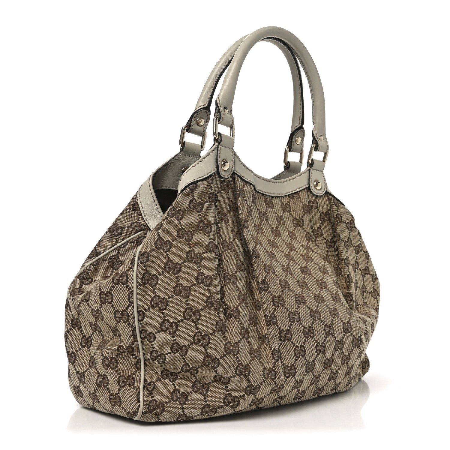 Gucci Monogram Medium Sukey Tote Off White