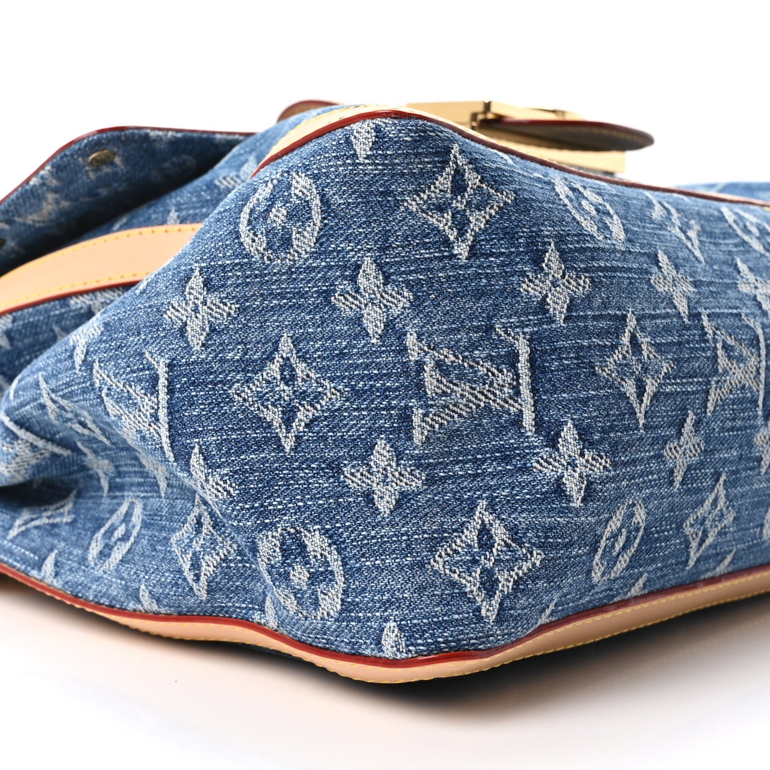 Louis Vuitton Denim Monogram Dauphine Soft GM Blue