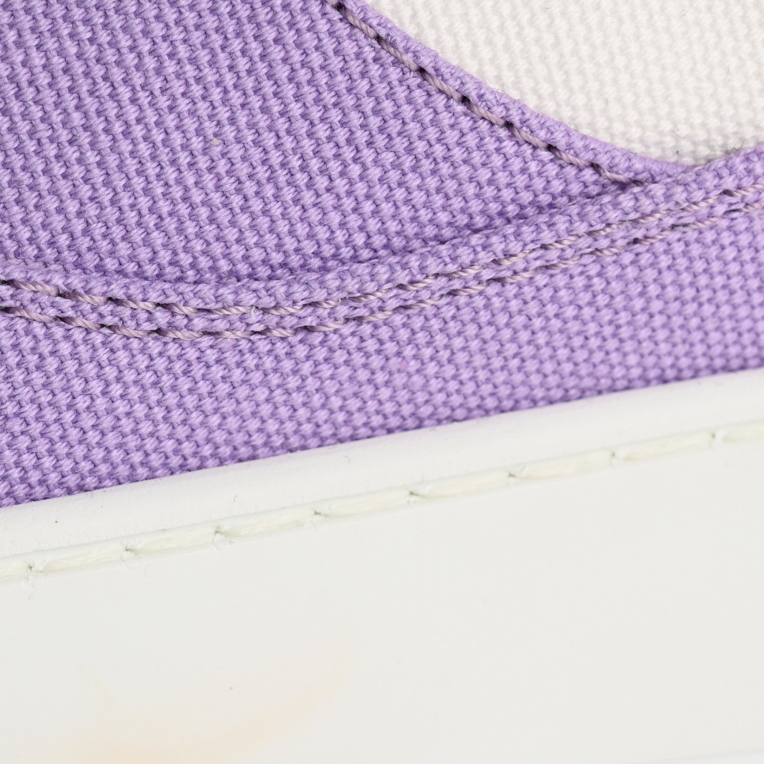 Cotton High Top Sneakers 38 Purple White