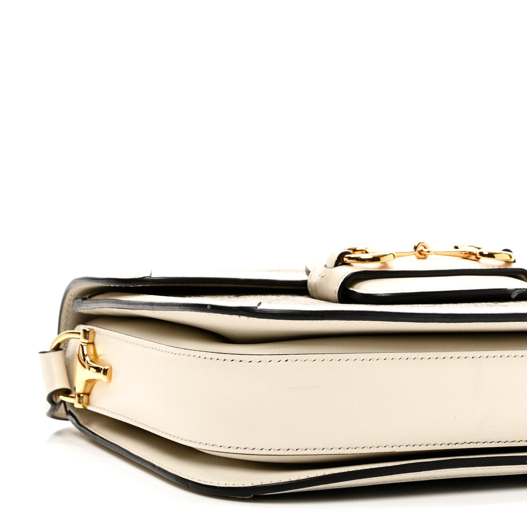 Gucci GG Supreme Monogram Horsebit 1955 Shoulder Bag Beige Mystic White
