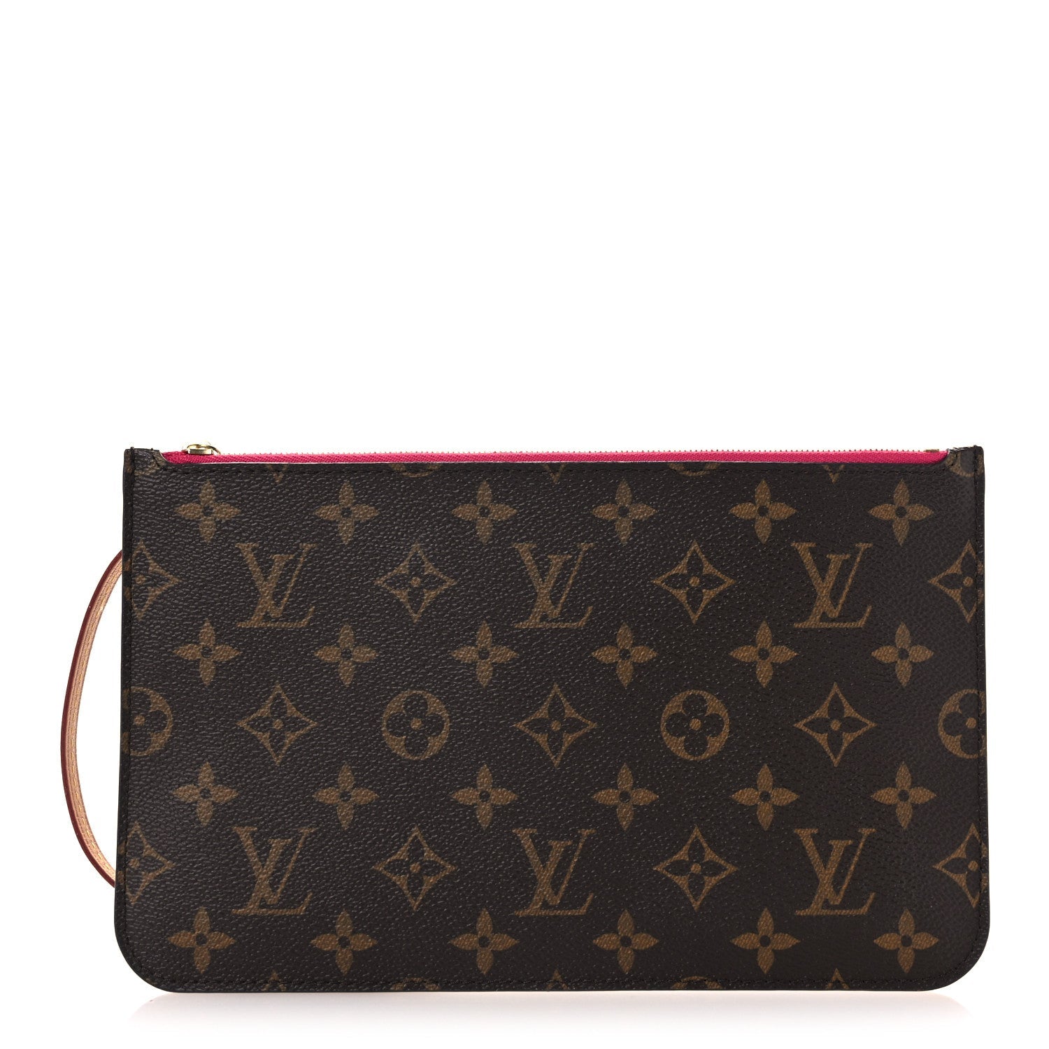Louis Vuitton Monogram Neverfull MM GM Pochette Fuchsia